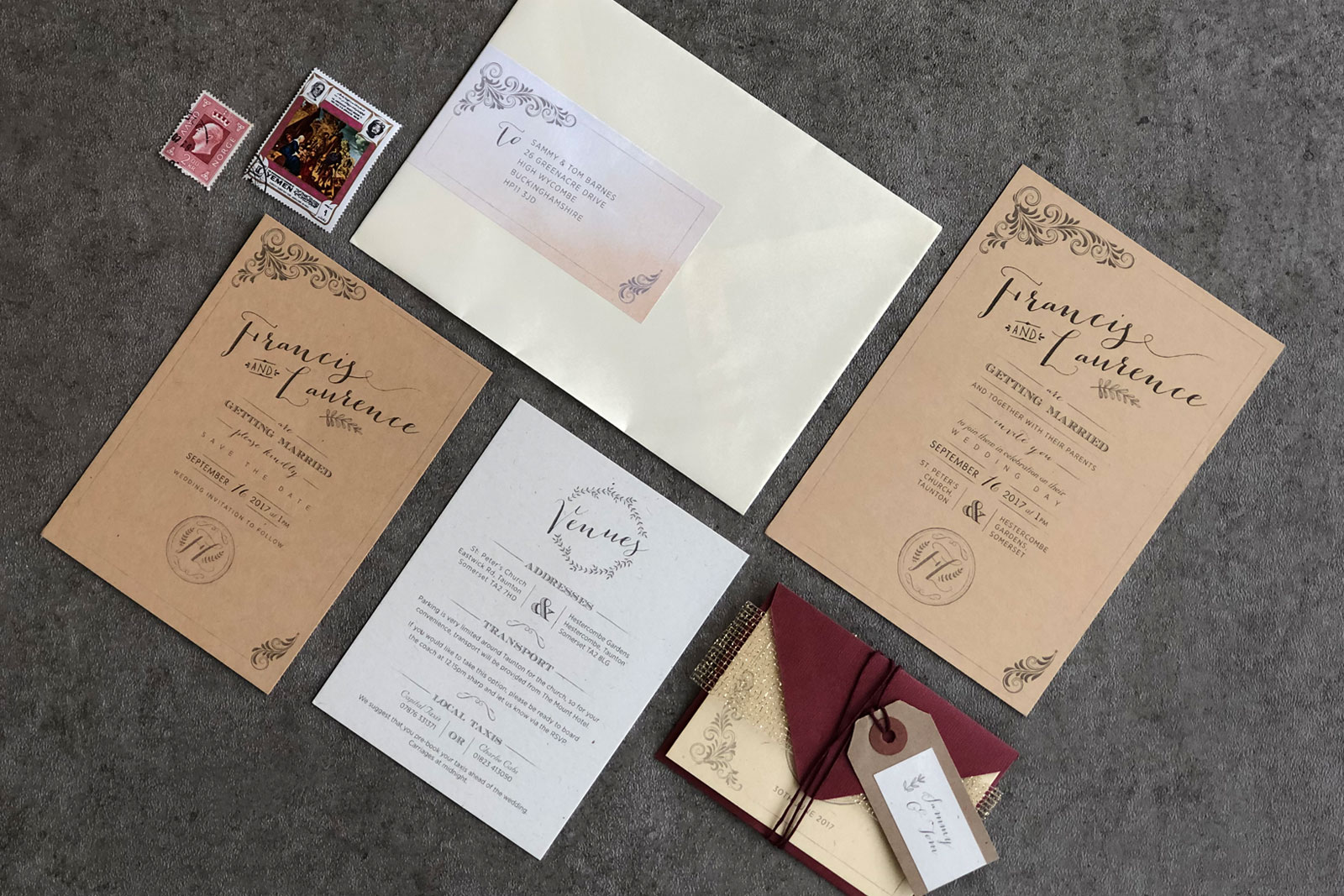 Wedding Stationery, Stationery, Bespoke Stationery, Luxury Wedding Stationery, Stationery for Weddings, Wedding Invitations, Wedding Invitations to Match Venue